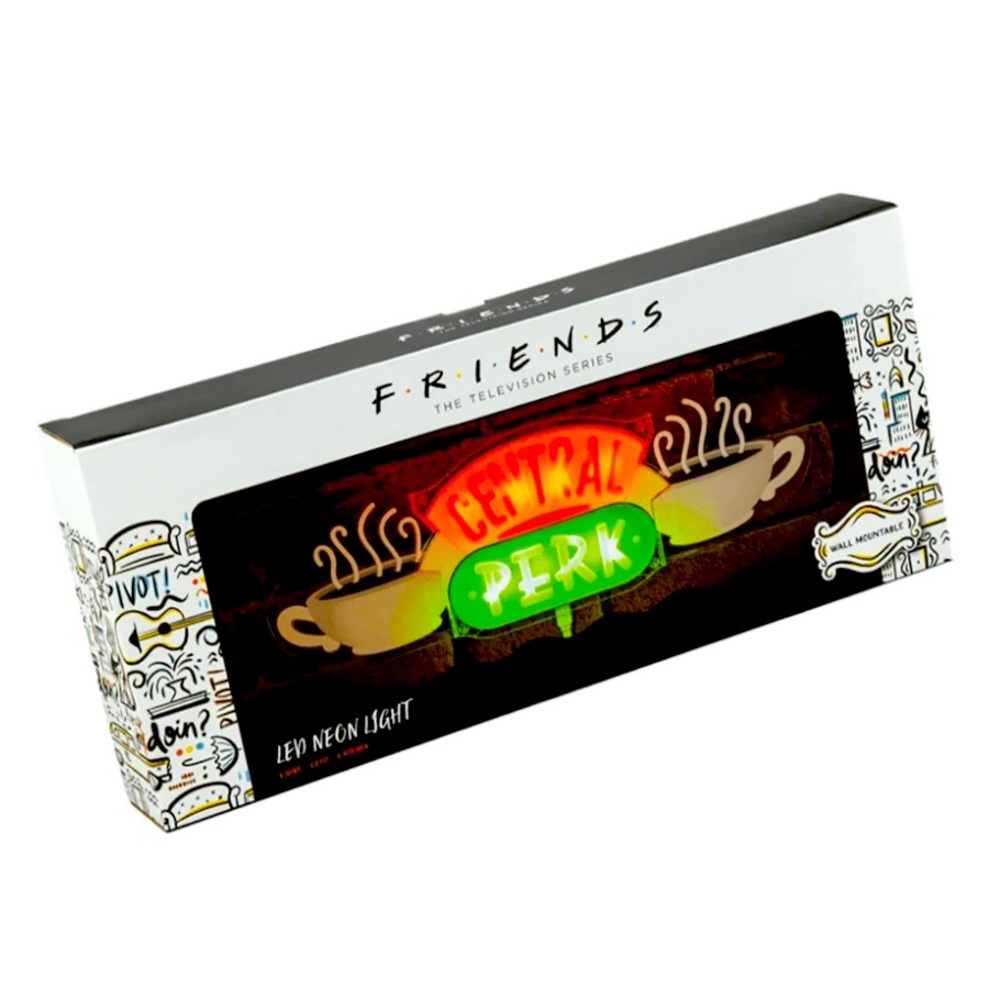FRIENDS TV SERIES — CENTRAL PERK LED NEON LIGHT SIGN WALL MOUNTABLE, COFFEE SHOP